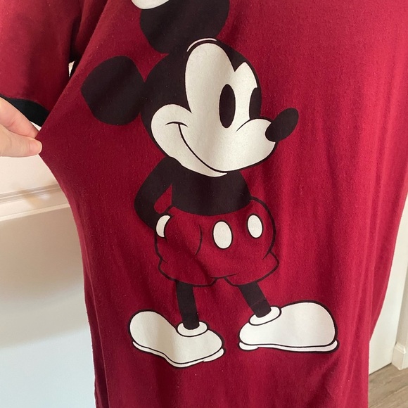 Disney Red Mickey Mouse Short Sleeve Tee - Picture 2 of 6